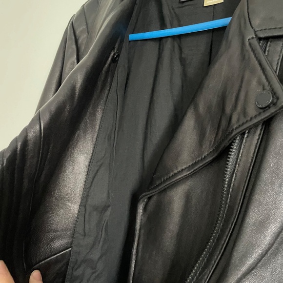 Michael Kors Black Soft Leather Moto Jacket — Size XL - Picture 4 of 8